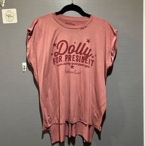 XL Pink Dolly Parton for President Tee